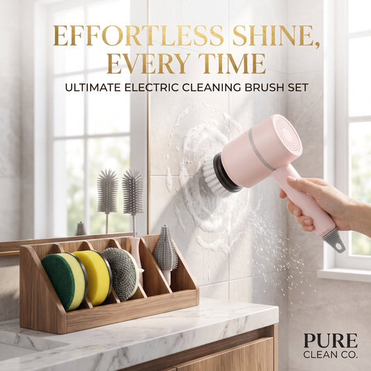 Electric Cleaning Brush Dishwashing Brush Automatic Wireless USB Rechargeable Professional Kitchen Bathtub Tile Cleaning Brushes