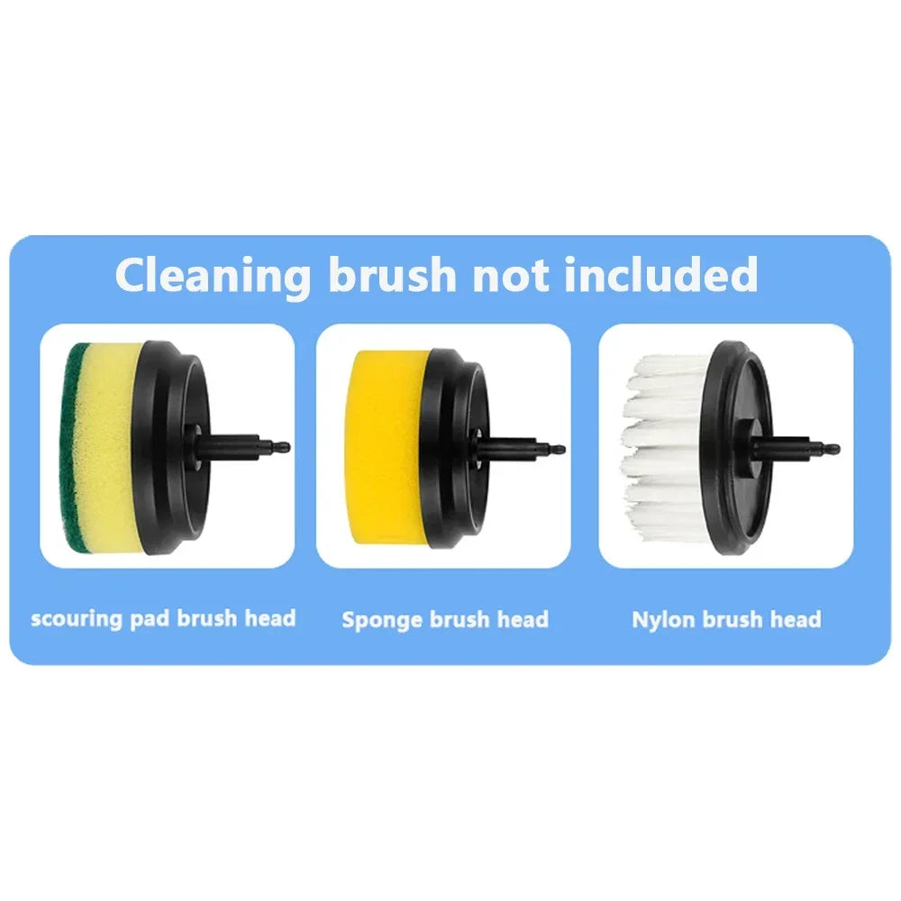 3 spare brush heads Color USB Rechargeable Electric Cleaning Brush With 3 Heads